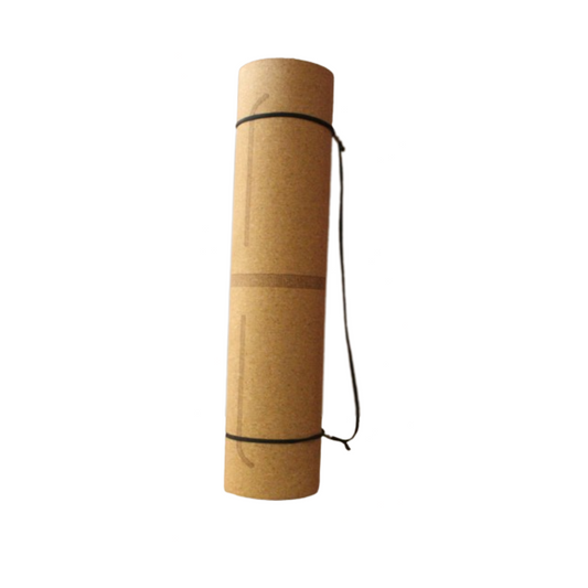 Cork Yoga Mat With Alignment Guides (183cm x 61cm)